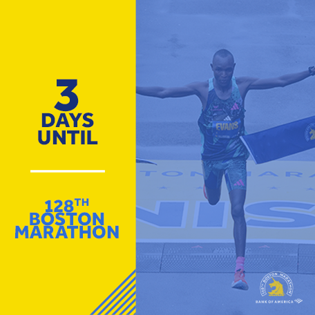 👟 We're down to just 3 days until the 128th running of the Boston Marathon. Catch our special coverage - History, heroes and heart: Stories of the 128th Boston Marathon wcvb.com/article/2024-b… * #bostonmarathon #marathon #boston @bostonmarathon