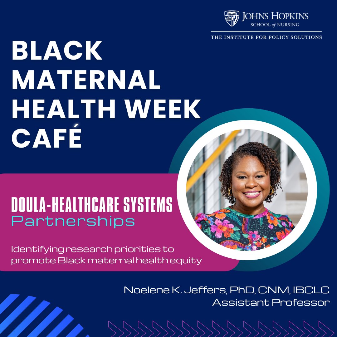 Led by @hands4catching, the Black Maternal Health Week Café on April 15th will bring together a diverse group of experts to discuss the promotion of Black maternal health equity through partnerships between community-based doulas and healthcare systems. #BMHW2024 #BMHWCafe2024