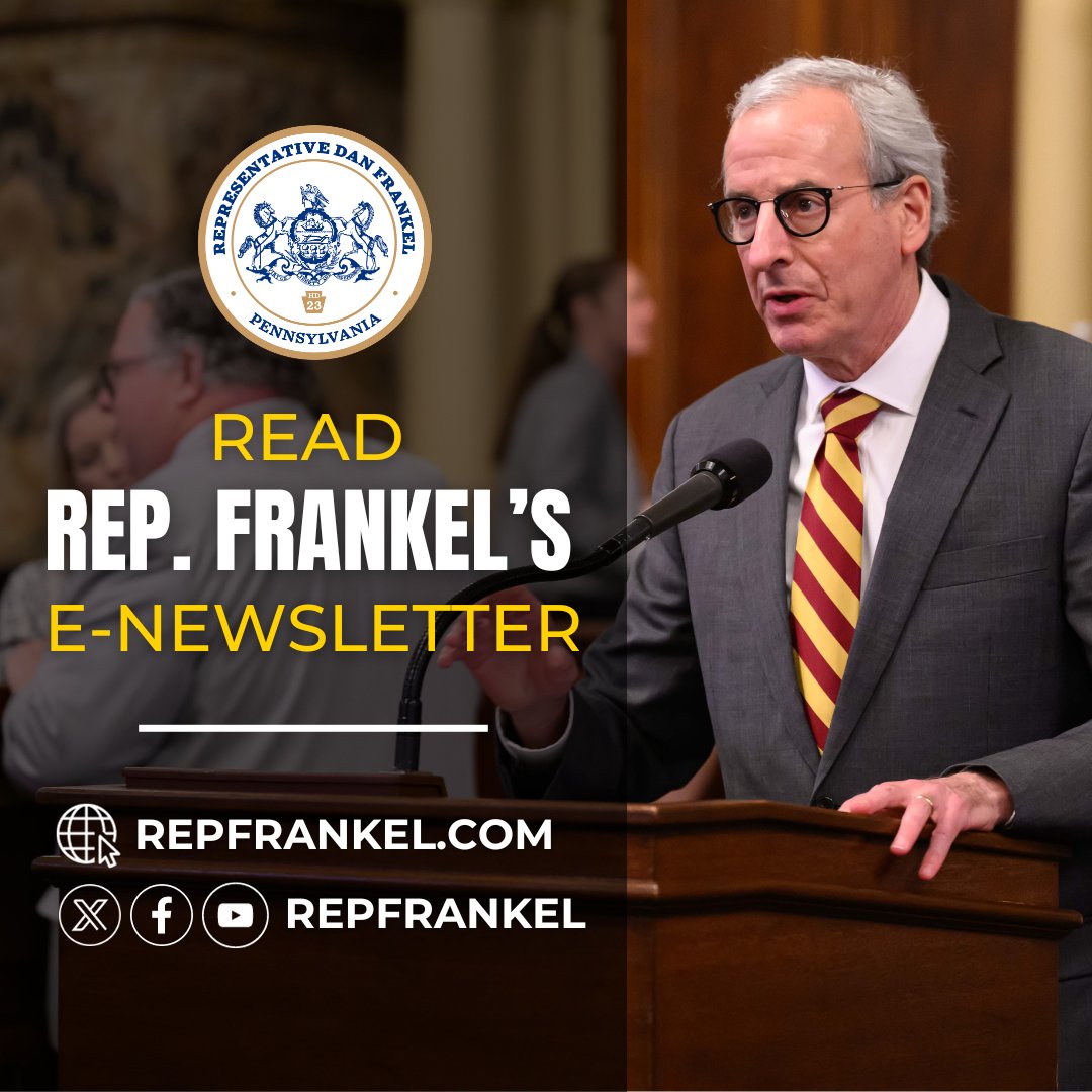 Get updates on strengthening PA's distracted driving law, voting resources for the Primary Election & state funding for 10.27 Healing Partnership in my latest e-newsletter! Read it here➡️ enews.pahouse.net/q/uI5LKIuvx-8p…