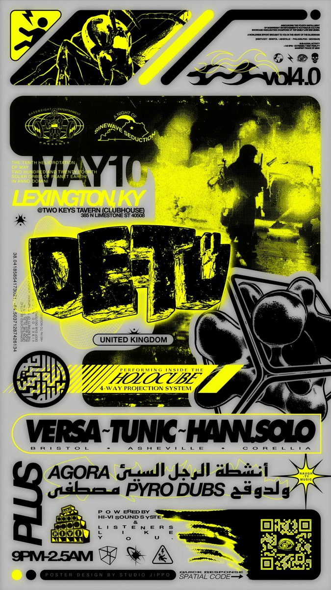BassweightEnt's tweet photo. We’re Back with another session.

Vol. 4 Featuring DE-TÜ, Versa, @tunictunes

Support from the Bassweight Crew. 

Powered by the mighty HI-VI Sound System. 

May 10, See you in the dance. https://t.co/xssjtdS8LD