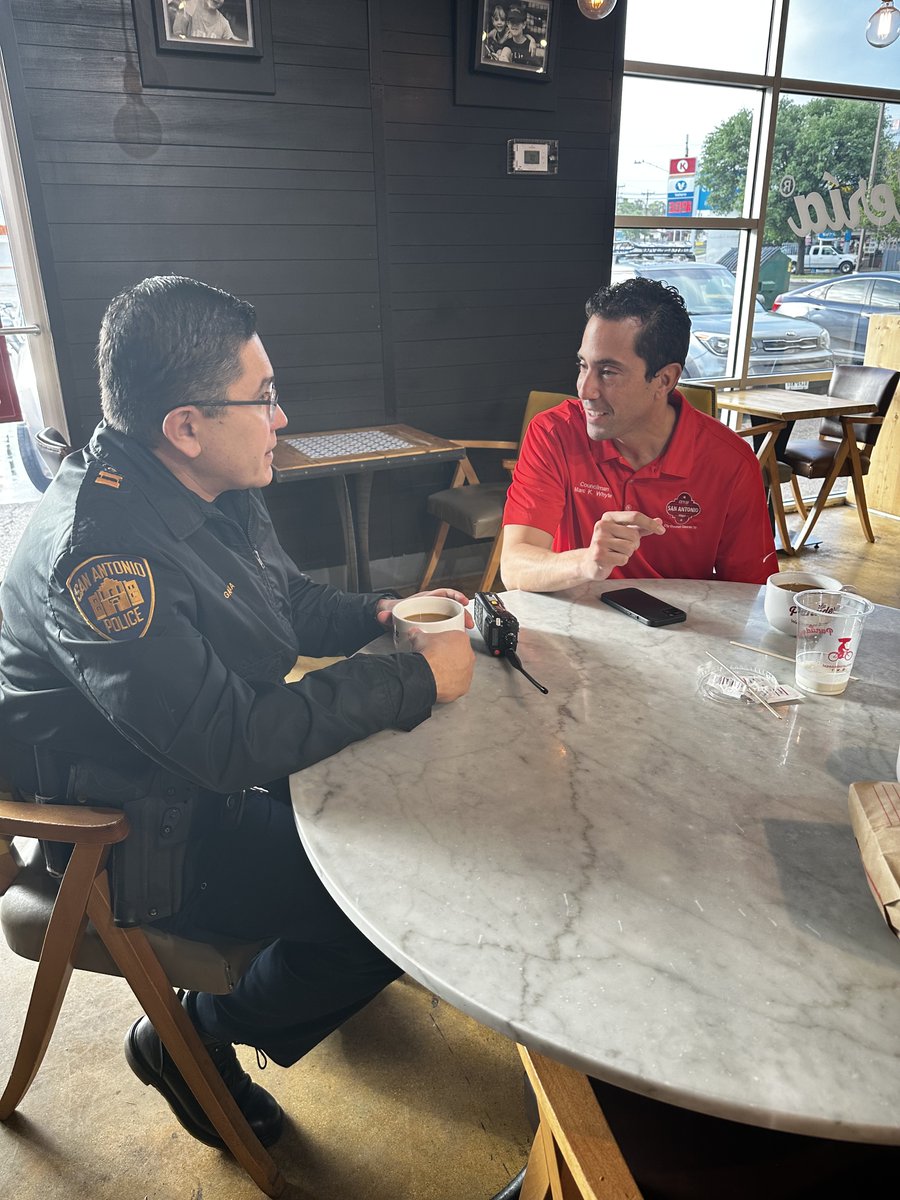 Together, we're building bridges between law enforcement and the communities we serve. We had a wonderful time meeting with Officer Garcia on how to better protect our District.