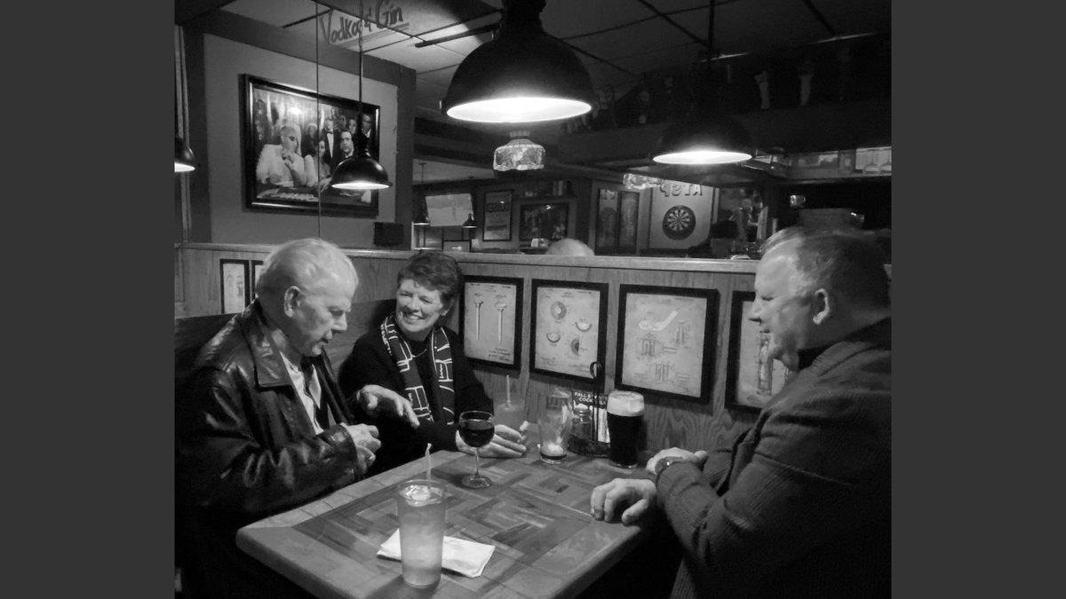 William Kennedy, Alice McDermott, and Paul Grondahl at the Across the Street Pub in Albany on Thursday night. Kennedy & McDermott: one MacArthur genius grant, one Pulitzer Prize, one National Book Award, and four Pulitzer finalists. Literary gold. #novels #writers #novelists