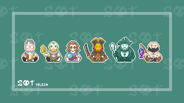 盜賊之海的特使娃娃
您可以免費下載和使用在實況上，但禁止修改和販售

(You can download and use for free on live broadcasts, but any modification and sale is prohibited.)

Download：drive.google.com/drive/folders/…

#Fanart #pixelart #ドット絵 #SeaOfThieves #BeMorePirate #盜賊之海