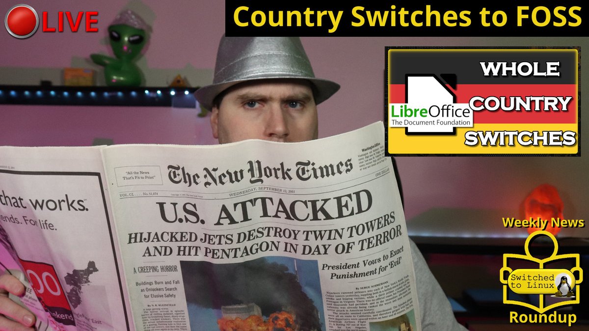 This week in the Weekly News Roundup, we look at a whole country who is switching to Linux, the FISA court vote fails the house, and Roku wants to inject more ads.
#weeklyNewsRoundup #LibreOffice #roku

8:00p EST

All Articles:
switchedtolinux.com/news/whole-cou…