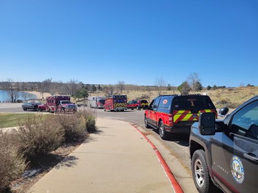 FYI if you see @SouthMetroPIO out at Cherry Creek, they’re training with our rangers for drowning scenarios at the park today near the west boat ramps.