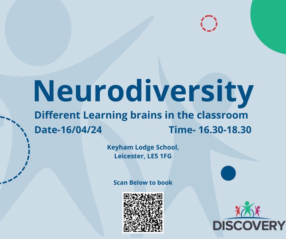 Our Teach Meet's are a fast-paced event focussing on the wide ranging subject of neurodiversity. The sessions will be lead by specialists who will be delivering insightful knowledge. For more Info and to sign up, click here- buff.ly/3Ue92vx #Teachmeets #Neurodiversity