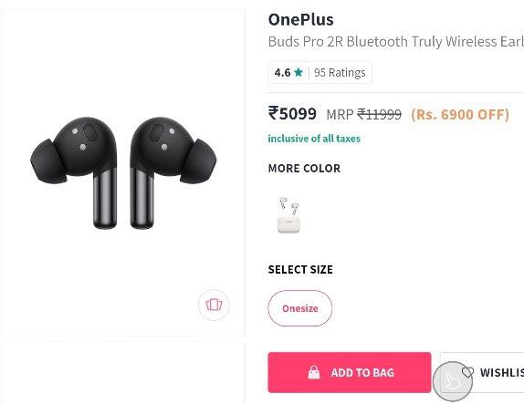Best Deal 🔥 
OnePlus Buds Pro 2R at ₹5099
Reg 7999
myntr.in/IQLXRr