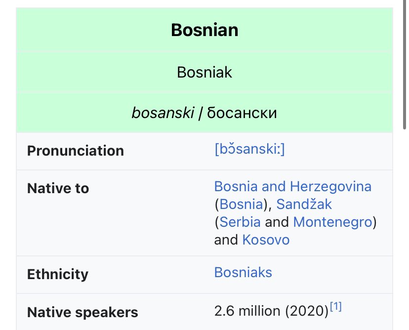 Riffian Berber has more speakers than Bosnian.