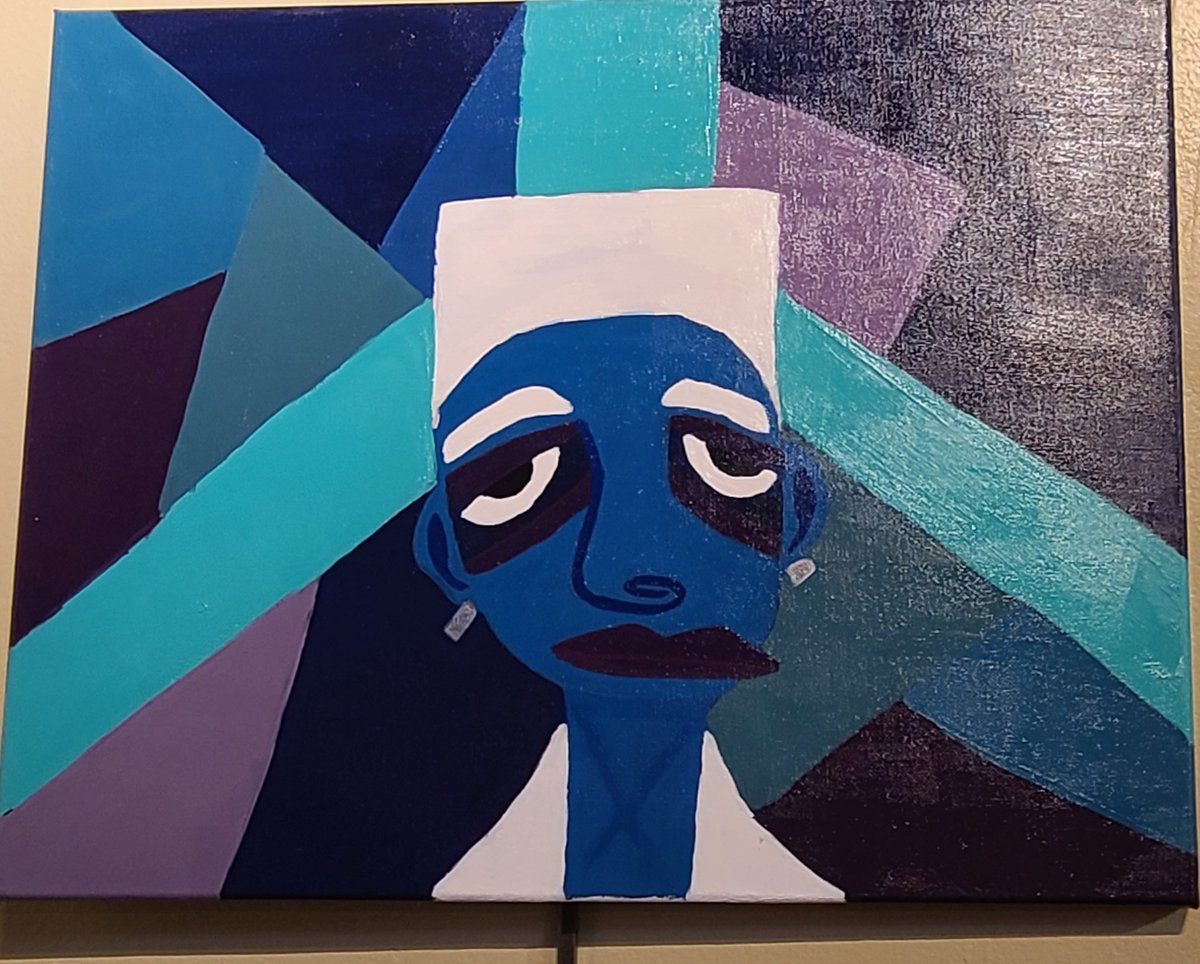 🎨 Congratulations to Nikiyah Calloway, a talented senior at Cumberland Virtual Academy! 🌟 She sold her artwork at the Juried Art Show by The Arts Council of Fayetteville & Cumberland County and is now set to paint her first commissioned piece.