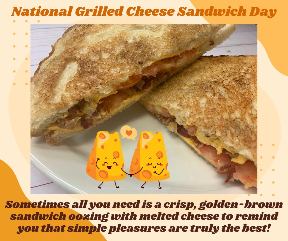 #NationalGrilledCheeseSandwichday #GrilledCheeseLovers #CheeseLover #FoodieLife #YumYum #PittsburghFoodie #FoodieLove #FoodieFavorites #SantasFavoriteSammich #CheesePlease #PittsburghEats