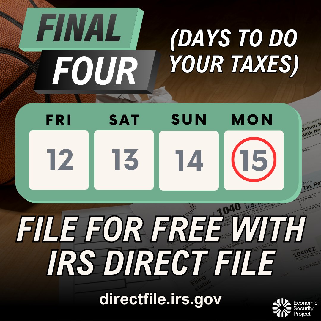 Say goodbye to unnecessary fees! IRS #DirectFile is a new online tax filing tool available in 12 states. Don't let the opportunity to file for free slip by – go to directfile.irs.gov TODAY!