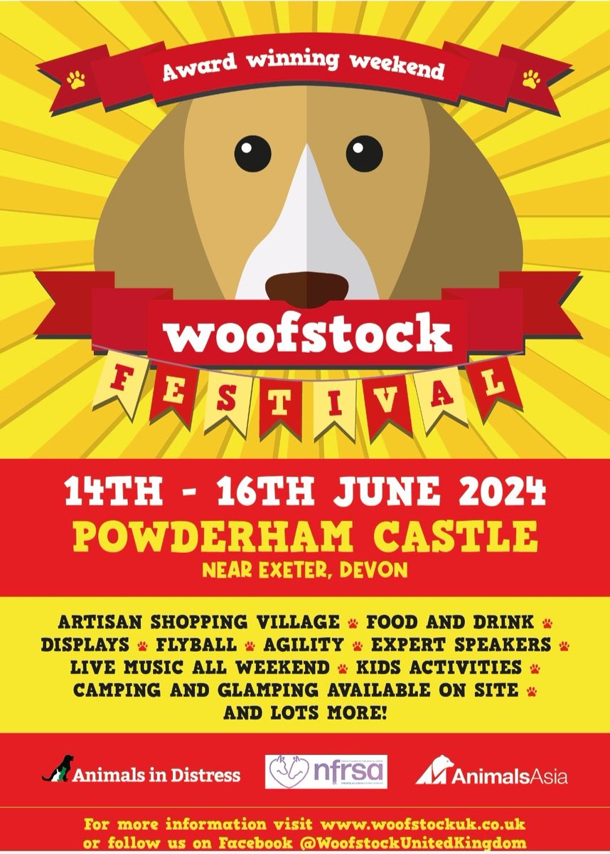 In 9 weeks time, we'll be jamming out at #woofstock2024, surrounded by good vibes and good tunes 🕺🎶 Will you? Don't be a last-minute Larry 🙄, book those tickets now before the camping spots and weekend tickets disappear faster than a hot dog at a picnic! 🌭🏕️