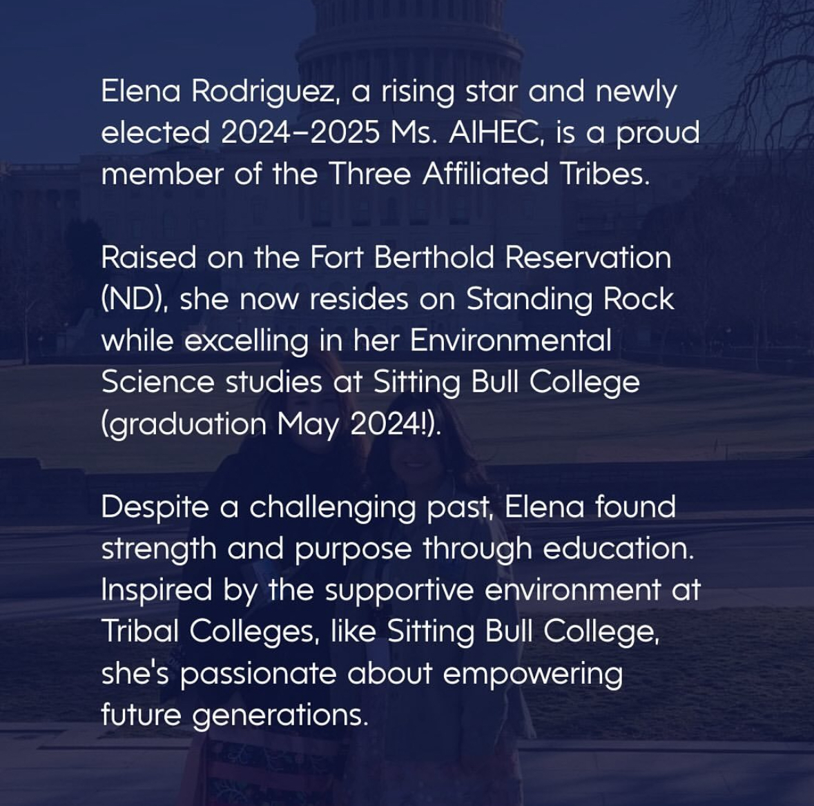 Excited to support Indigenous and Native American students on their journey to higher education! Get to know more about @SittingBullColl Student of the Year Elena Rodriguez ✨ #SittingBullCollege #TCU #StudentFreedom