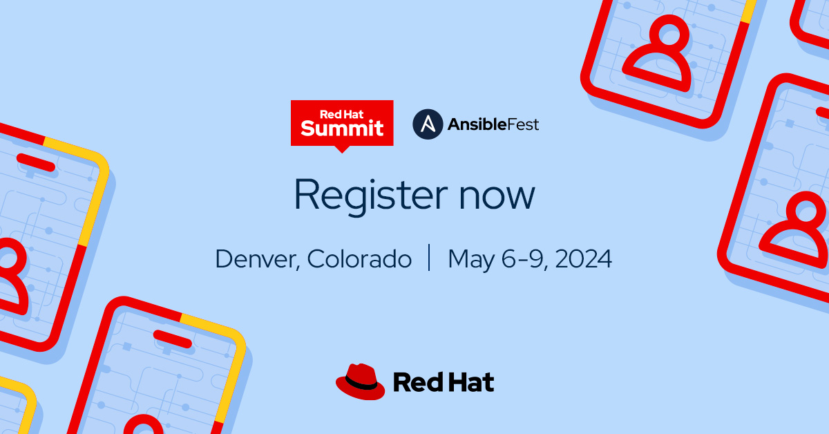 What can @RedHatPartners expect at #RHSummit + #AnsibleFest? 🎤 Exclusive keynotes from experts 💻 Demos in the expo hall 🌐 #AI & #automation insights Don't miss out in Denver May 6-9 🏔️ red.ht/3PyHwpO