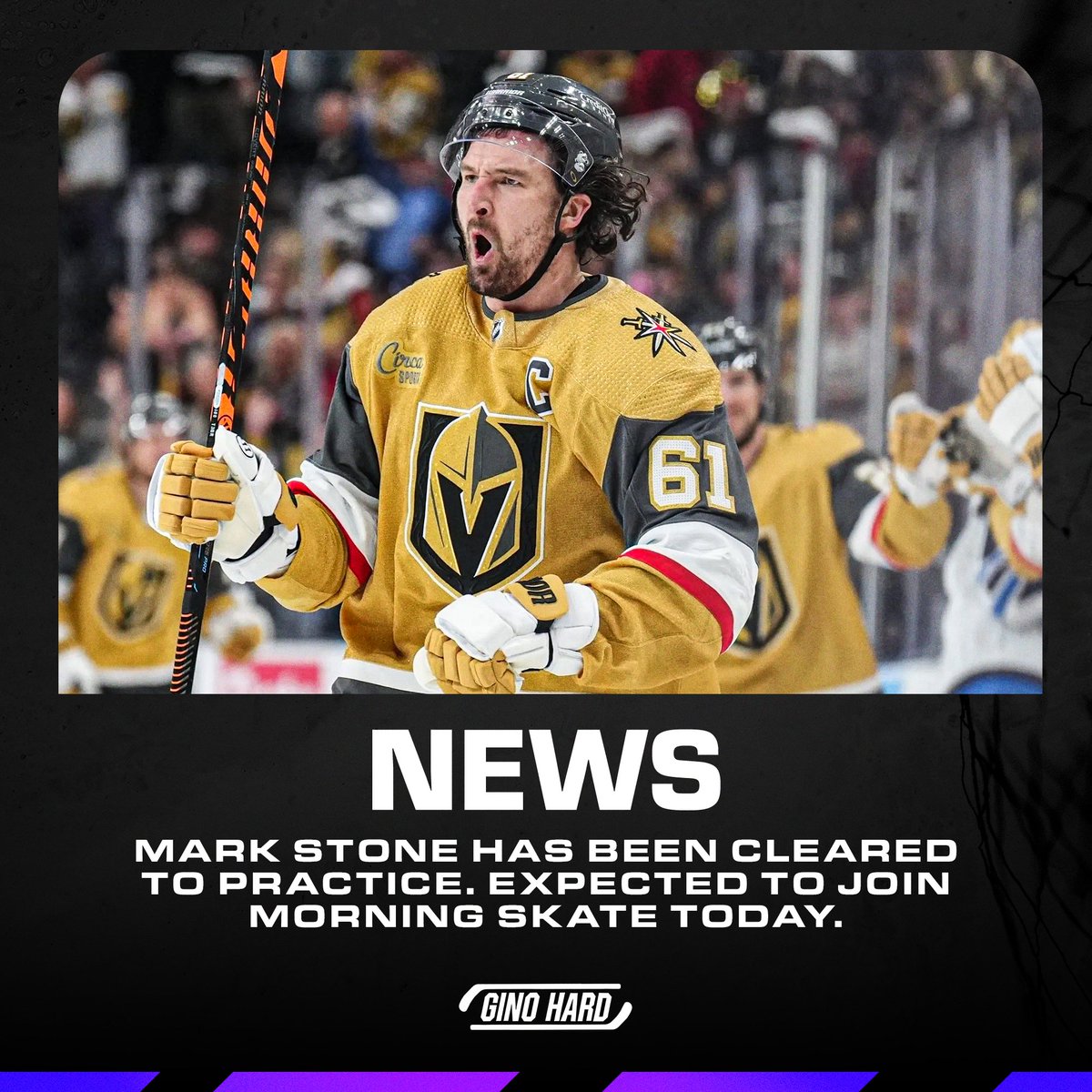 Mark Stone is nearing a return in time for the playoffs 🫣