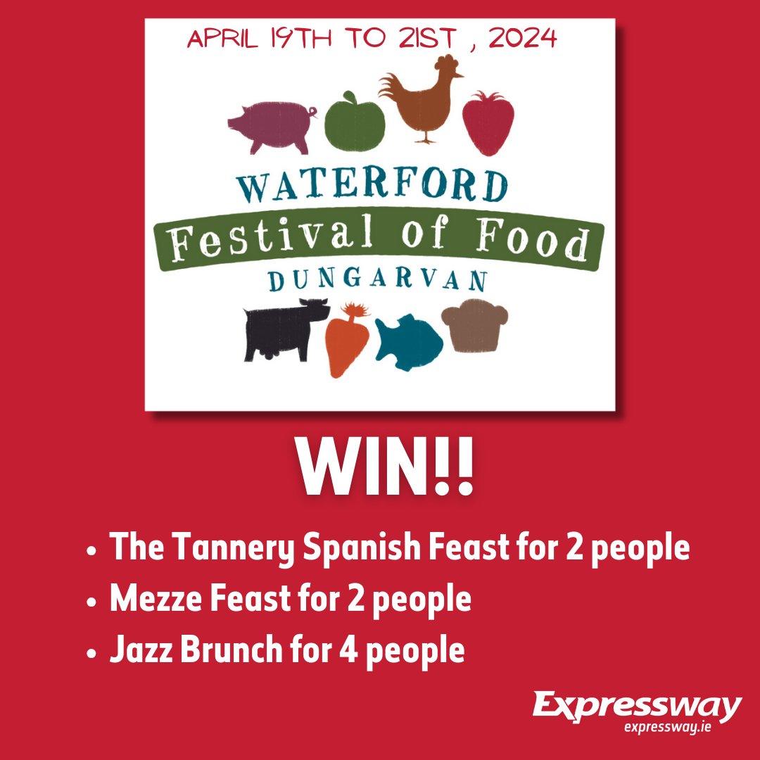 GIVEAWAY ALERT! How about winning a gastronomic adventure at the Waterford Food Festival? 🍽️ Comment your preferred choice of the three, and remember to tag your foodie friend who you'd share this mouth-watering adventure with! #waterfordfoodfestival #route40 #route4