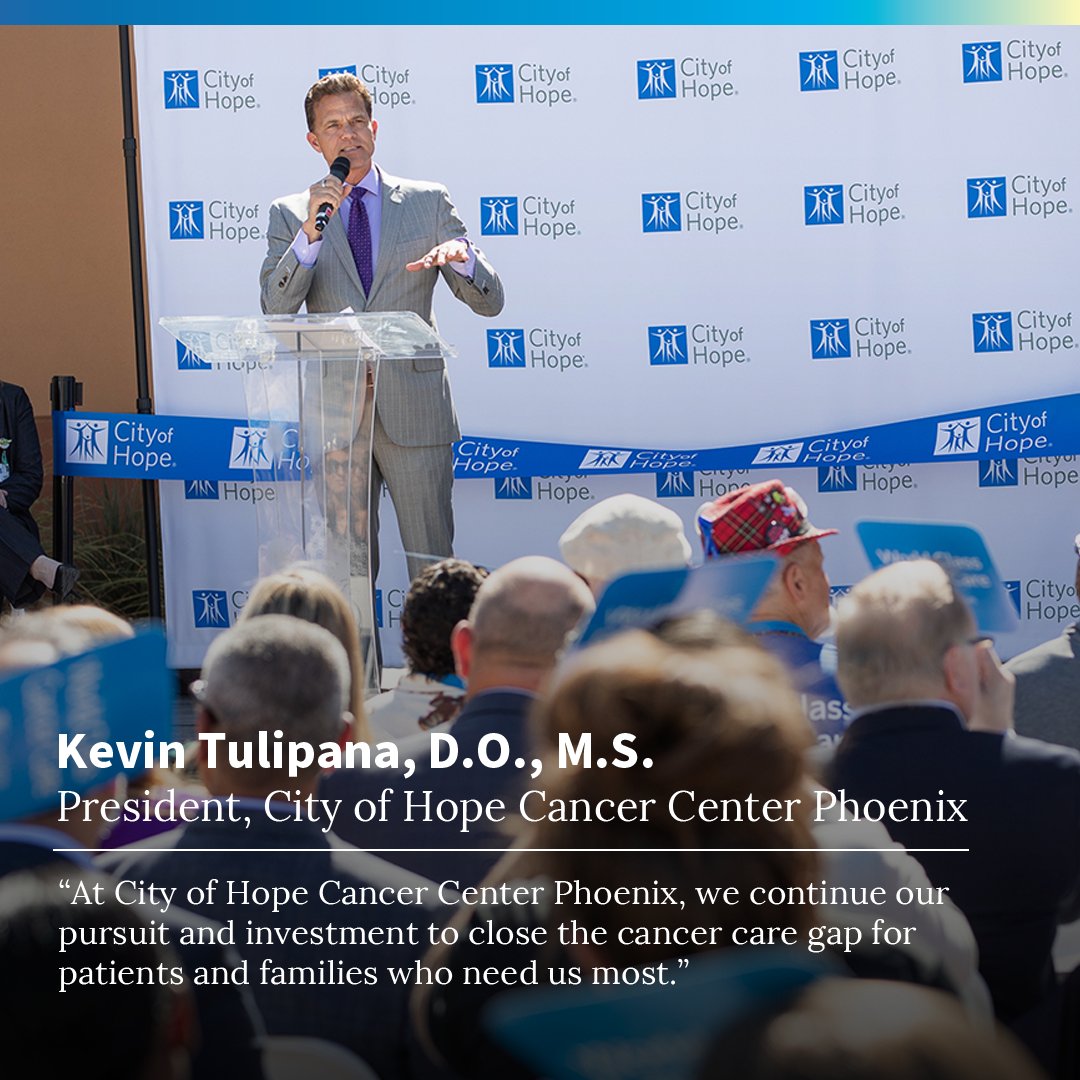 City of Hope Cancer Center Phoenix hosted a ribbon-cutting to introduce City of Hope to the Arizona community and celebrate its surgical center expansion. Learn more: cityofhope.org/city-hope-canc…