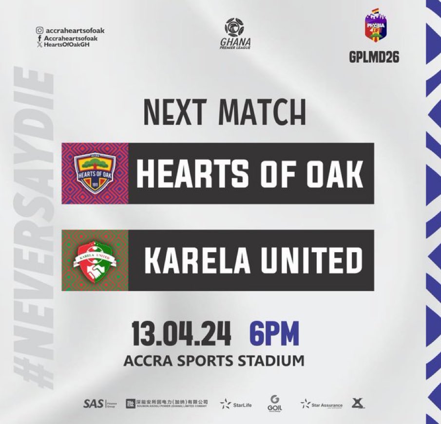 Ghana League Stats (@ghplstats) on Twitter photo 3/4 - <a href="/HeartsOfOakGH/">Phooobia! - #WeNeverSayDie 🏅🏆</a> have lost three consecutive GPL matches for the first time since a run of four between (May - June 2023) L4. Pressure 3/4 - <a href="/HeartsOfOakGH/">Phooobia! - #WeNeverSayDie 🏅🏆</a> have lost three consecutive GPL matches for the first time since a run of four between (May - June 2023) L4. Pressure