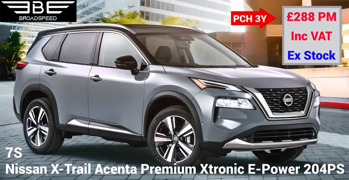 £27,500 or £288 PM | Nissan X-Trail Acenta Premium CVT | Either 2023 Ex-Demo ~9k | or NEW Nissan X-Trail Acenta Premium E-Power E-4orce 1.5 MHEV DIG-T CVT 204PS AWD | Personal Flexi-Lease 3 Years from 12+35 x £288 PM Inc VAT, 10k Mls PA PCH | PX | Fee £199 | Whatsapp 07956 200000