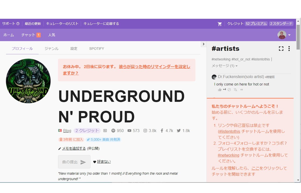 ebm_sm's tweet image. God's dead / #SelectiveMind
is just approved by Portuguese influential curator, UNDERGROUND N' PROUD on #Spotify yesterday.

Thank you!
#industrialmusic #ebm #electro #rock #metal