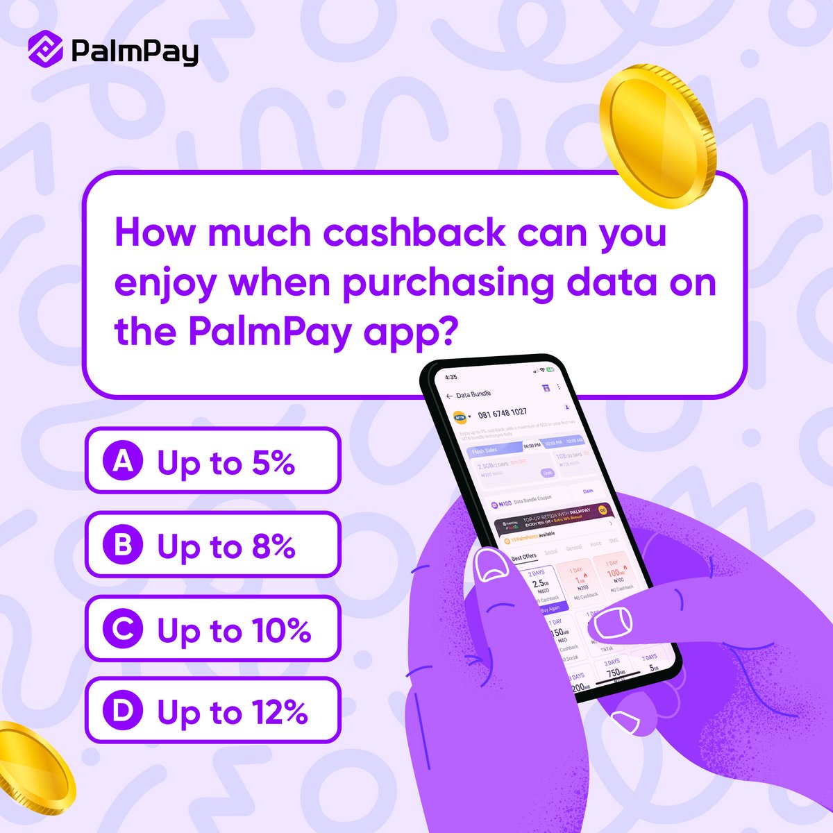 Let us know your answer in the comments and stand a chance to win a cash reward of ₦2,500 and a ₦500 coupon. #PalmPay