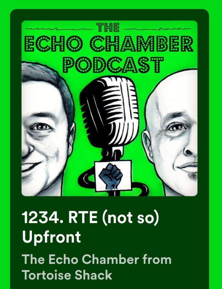 Did you hear about the time I debated the president of young fine gael for RTE’s Upfront? No? That’s because they never put it out. But I have. @EchoChambersPod out now open.spotify.com/episode/5jCvKm…