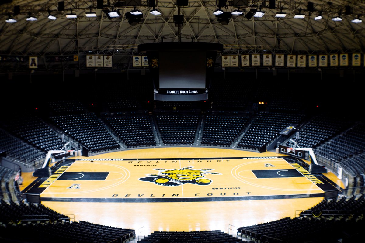 The lights 𝙡𝙞𝙩𝙚𝙧𝙖𝙡𝙡𝙮 just got brighter in Charles Koch Arena. As part of our commitment to providing Shocker Fans a world-class game day experience, we have upgraded our LED lighting system within The Roundhouse. #WatchUs