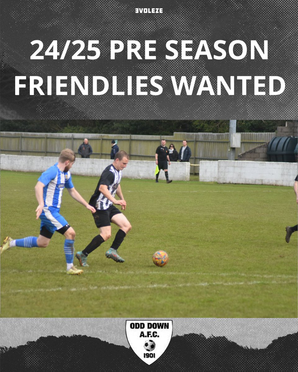 🗓️PRE SEASON FRIENDLIES WANTED. As one season finishes, we are already planning towards the 24/25 season. So therefore our first team who play in the Toolstation Western League First Division. Are now looking for away fixtures on Saturday 6th July 2024 and Tuesday 9th July…
