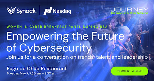 Join Synack and co-sponsor @Nasdaq for our exclusive Women in Cyber Breakfast Panel before a busy day at RSA. This discussion will focus on the latest cyber challenges and trends, from the rise of AI to the ongoing talent gap crisis. Sign up here → hubs.ly/Q02sJSWw0