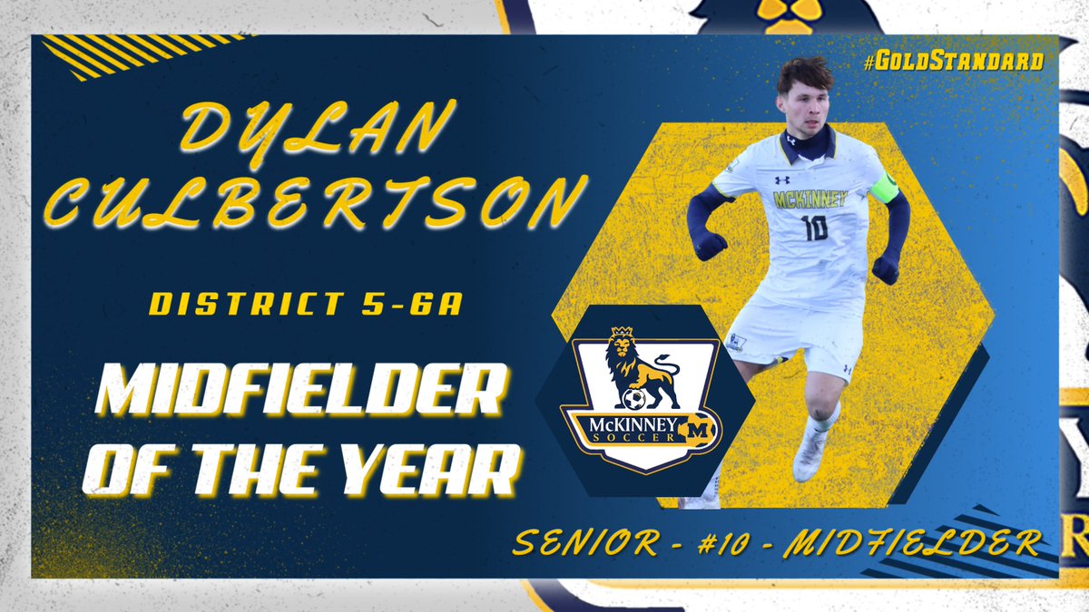 Congratulations on a great year Dylan! 
Proud to have you represent the 〽️!

#GoldStandard 🟡🦁

@MHSLions @McKISDAth @CoachLeonardTX @culbertson2024