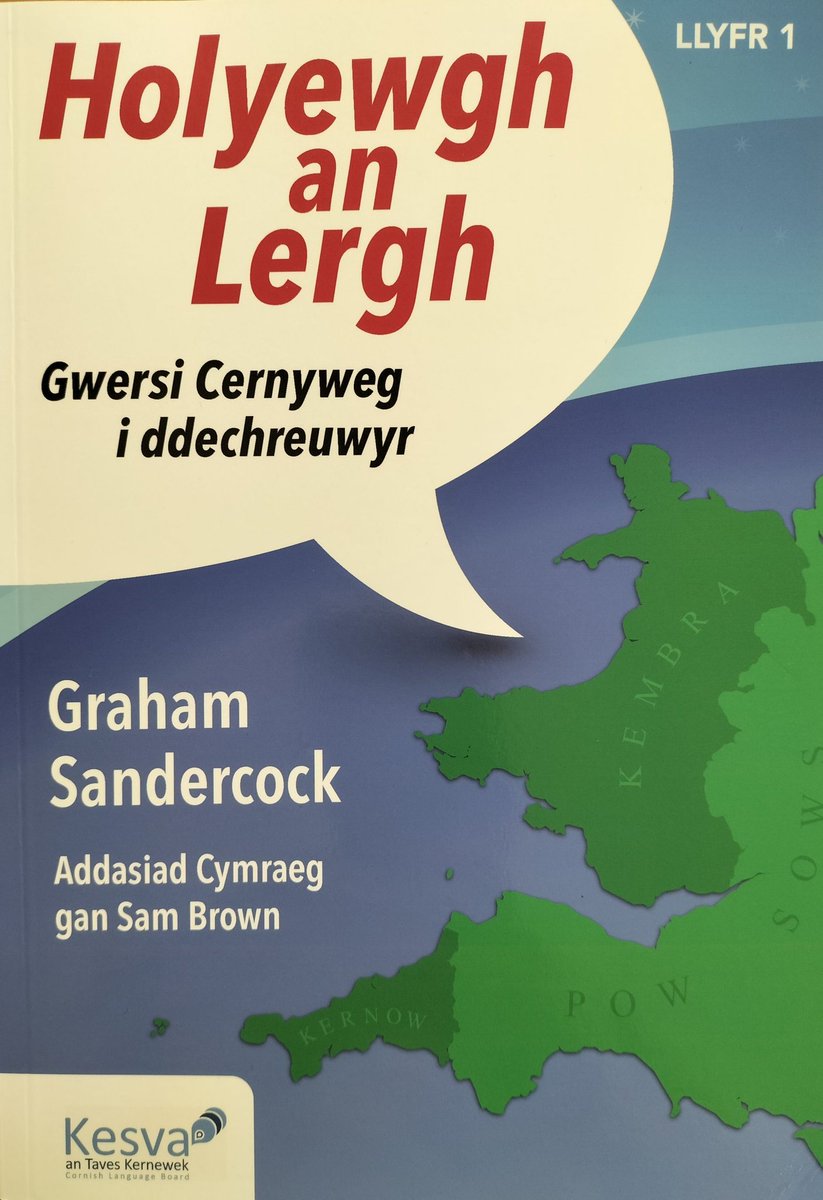 Yma lyver nowydh dhymm! Dyski Kernewek... yn Kembrek!

Mae gen i lyfr newydd! Dysgu Cernyweg... yn Gymraeg!

#Kernewek #Cernyweg
#Cymraeg #Kembrek