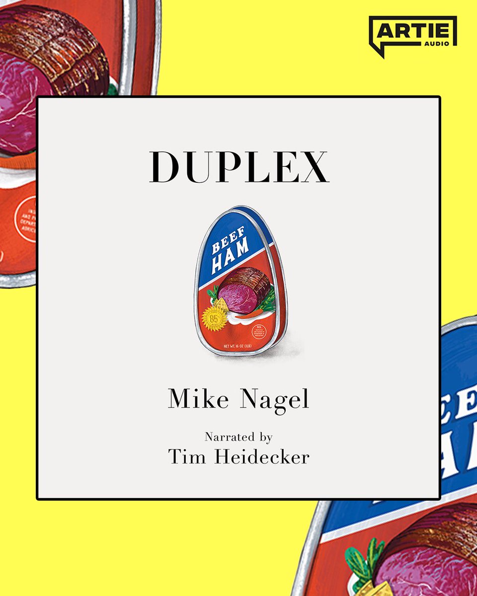 misternagel's tweet image. Stoooked to finally officially announce this! 🔥

The fine folks at Artie Audio have turned Duplex into an audiobook read by the absolutely brilliant @timheidecker.

What a freakin dream.

Listen on Audible, Spotify, etc! linktr.ee/artieaudio