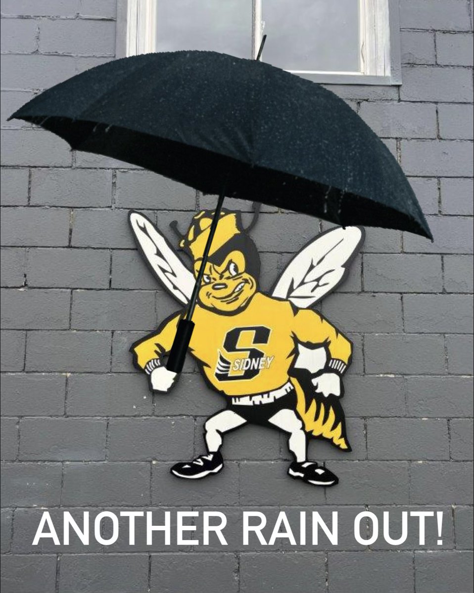 Today’s games with Troy are POSTPONED to Monday with it being a doubleheader day: Varsity @ Troy. 5pm/7:30pm JV @ Sidney. 5pm/7:30pm #IntoTheStorm🐝