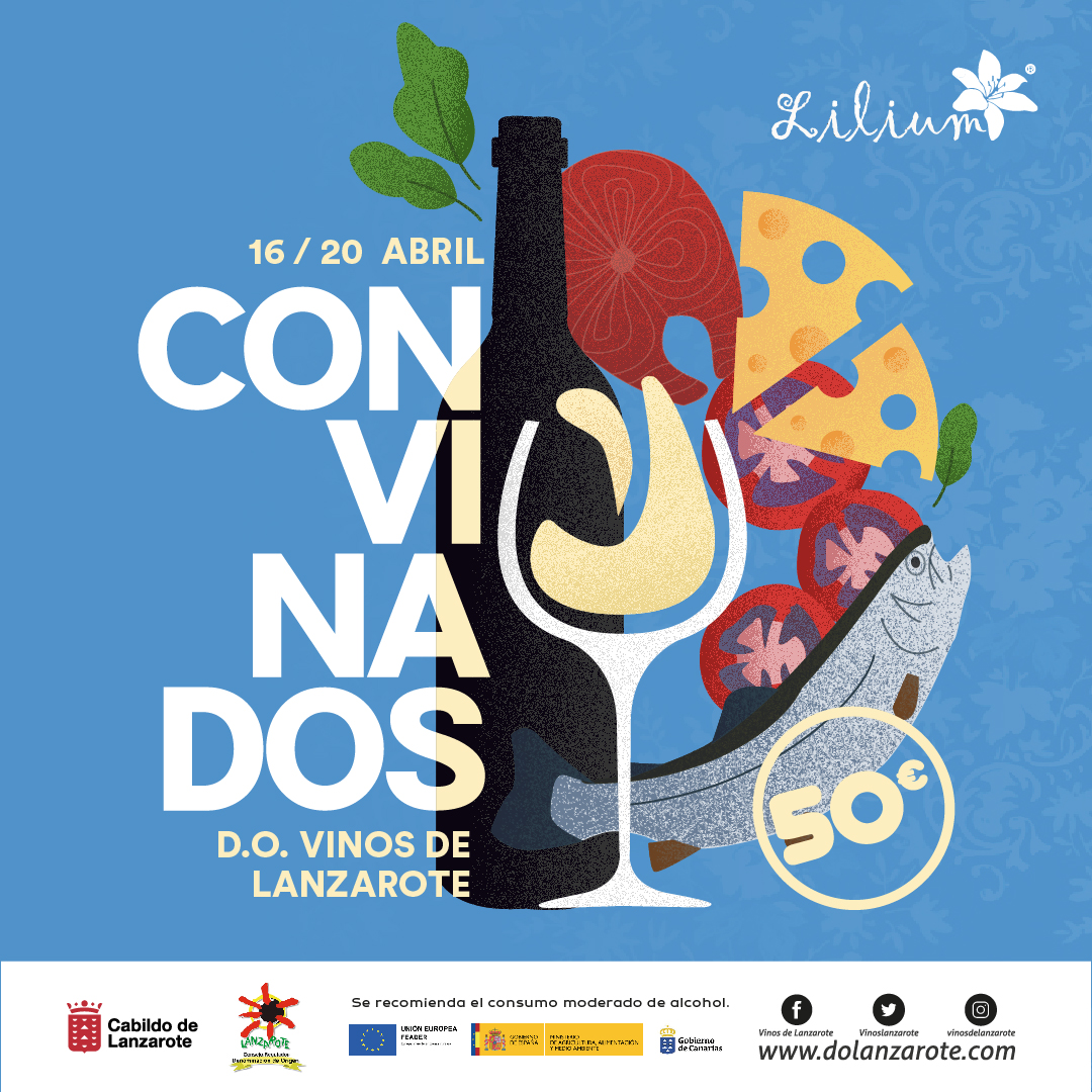 Vuelve ConVinados 🍷😋 Del 16 al 20 de abril podrás disfrutar de una experiencia enogastronómica DE LI CIO SA. Lilium ofrecerá un menú perfectamente maridado para que vivas una 'ConVinación' de sabores que emocionarán a tu paladar. #Convinados #DOLanzarote #maridajes