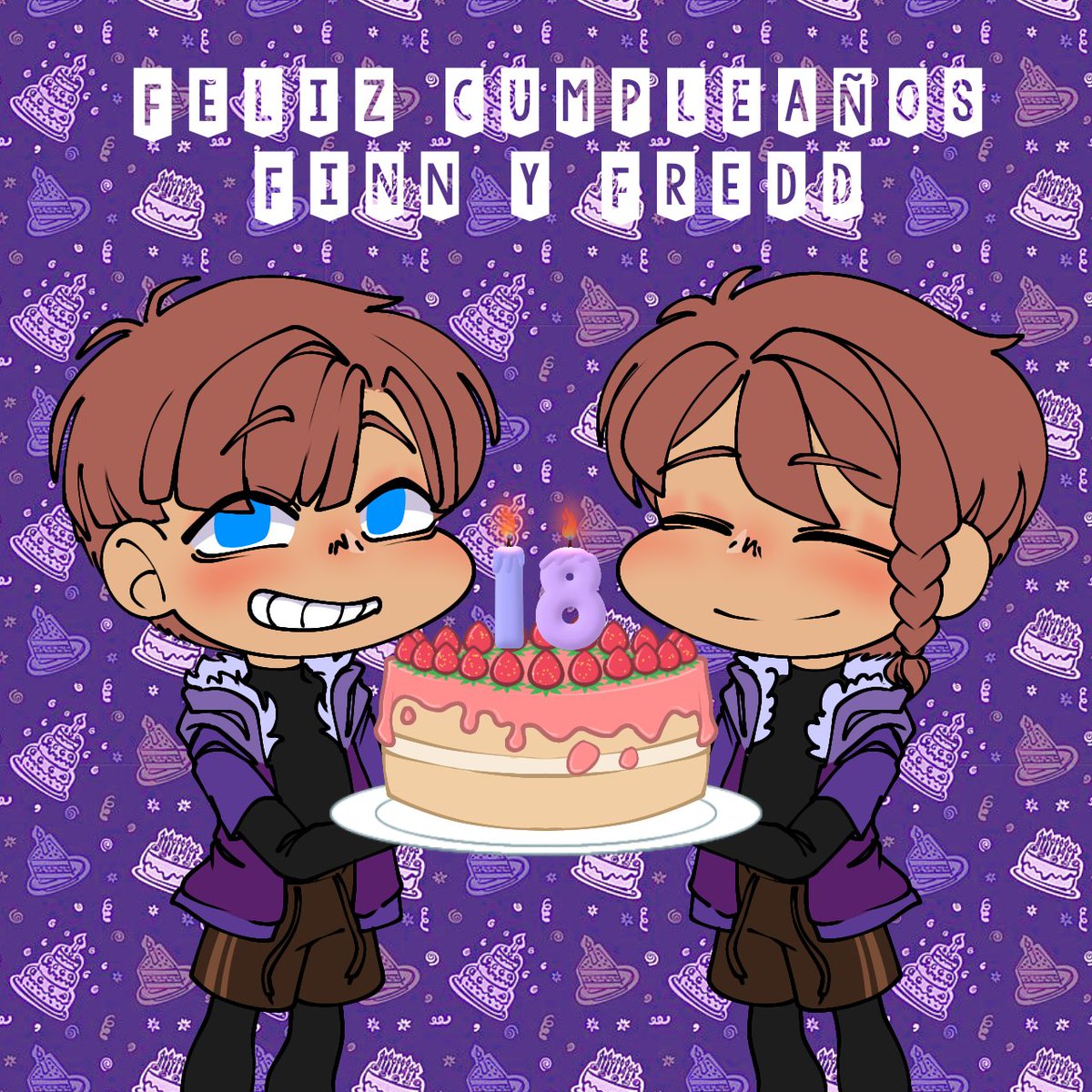 Anna_art20's tweet photo. Feliz cumpleaños a mis hermosos niños!! ya son legales :D #FinnyFredd #SavedHome🌟 https://t.co/uPDFht5hn0