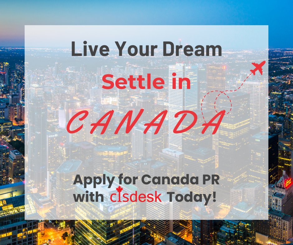 It's time to turn your dreams of living in Canada into a reality. 🇨🇦With CIS Desk by your side, the journey to permanent residency becomes smooth and stress-free. 🎯Apply now and start your new chapter in Canada!
 #CanadaPR #jobopportunities #canadajobs #cisdesk #immigratecanada