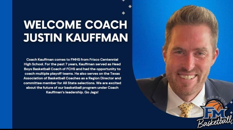 Join us in welcoming Coach Kauffman!! Go JAGS! 🏀