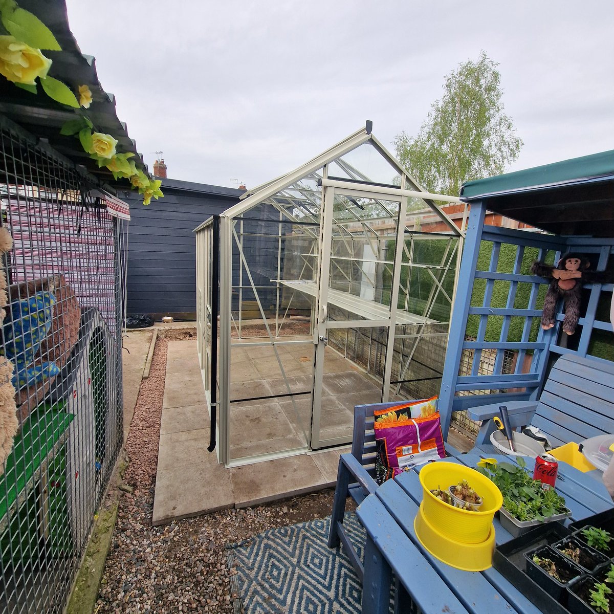 Two #greenhouse installs for Friday, must be busy!! 
Simplicity 8x2 Lean to (thankfully the customer is slim enough to use the doors) 
6x10 Hercules Trafalgar installed for Nuneaton Wildlife Sanctuary 😁 excellent charity rescuing injured wild animals, to release back to nature