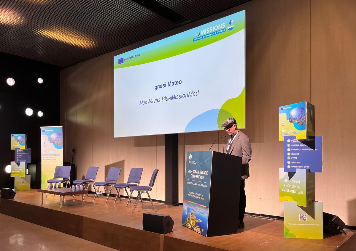 @bellser48 @OurMissionOcean @EU_MARE @EU_Commission @HorizonEU @bluemissionmed @cla777411 @EUScienceInnov @Anna_Majo @mersin_bld @ComuneAncona @eumissionocean 👉Before starting the interactive session, our colleague Ignasi Mateo, Green Entrepreneurship & Civil Society Project Manager, stressed the key role of the @bluemissionmed national HUBs in assisting local stakeholders in implementing the goals of the #MissionOcean.