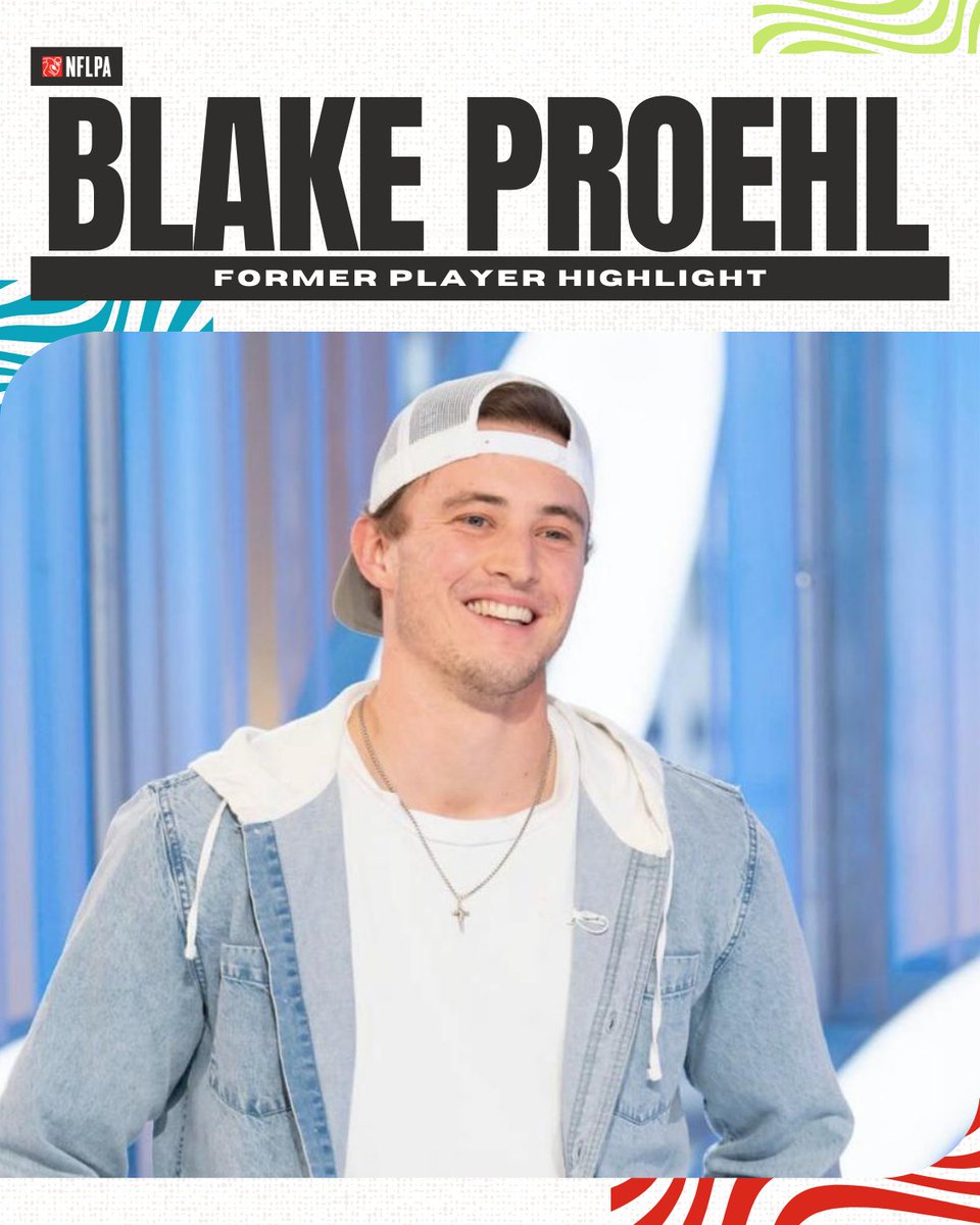 Former NFL wide receiver Blake Proehl is singing his way to the top. Blake is this week's #FormerPlayerHighlight as he pursues his singing career and is now a contestant on American Idol. Best of luck @BlakeProehl! 🎤