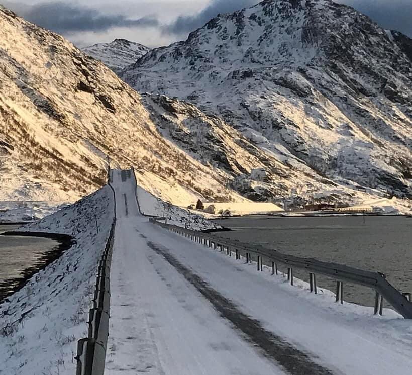 Good evening from Norway…a road in Lofoten