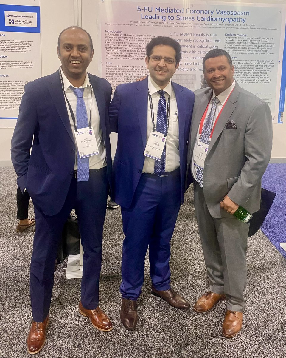 Our fellows Dr. Noah and Dr. Gupta presenting at ACC24 @ACCinTouch , well  attended by our esteemed faculty Dr. Vyas and Dr. Combs 🫀
