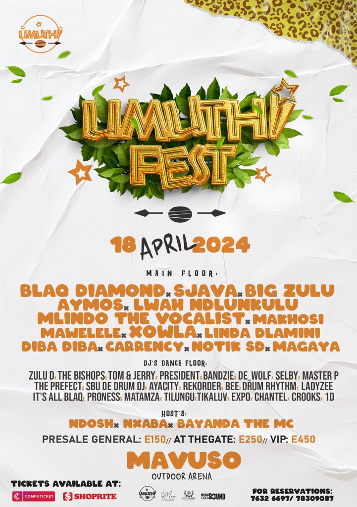 Grateful to @Eswatini_TV for the opportunity! We're pumped for Umuthi Fest on April 18th, especially with the long weekend ahead for the whole country. Let's make it unforgettable! 💫 #UmuthiFest #LongWeekend