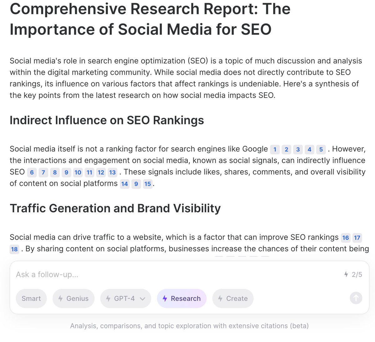 The best AI tool for blogging isn’t ChatGPT. It isn’t Gemini, either. Check this out. So, I asked this platform called youDOTcom a question like… “How important is social media for SEO?” It then shows me what queries it is searching for to get the answer and the sources it…