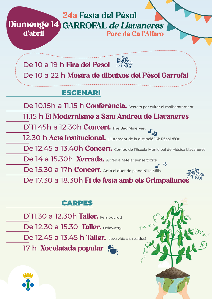 🙋 Aquest cap de setmana veniu a jugar 🎲 a 'L'Energia en un dia' i 'Holawatty' 24a Festa del #Pèsol de #SantAndreuLlavaneres! 🔗 ajllavaneres.cat/pesol24 🤝 @aulabgt @AjLlavaneres