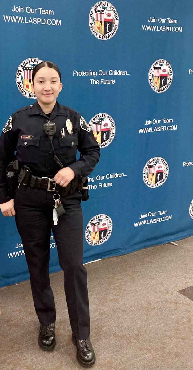Congratulations Officer Guillen on successfully completing your Field Training Program! #womeninlawenforcement #LASchoolPolice