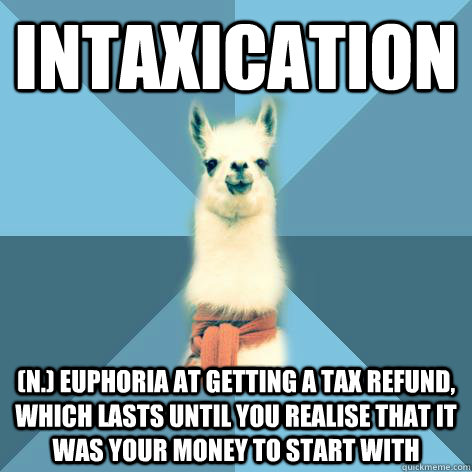 Just in case you're spending part (or - gulp - all) of your weekend getting ahead of the tax deadline, this one's for you! Hope you have a great Friday.