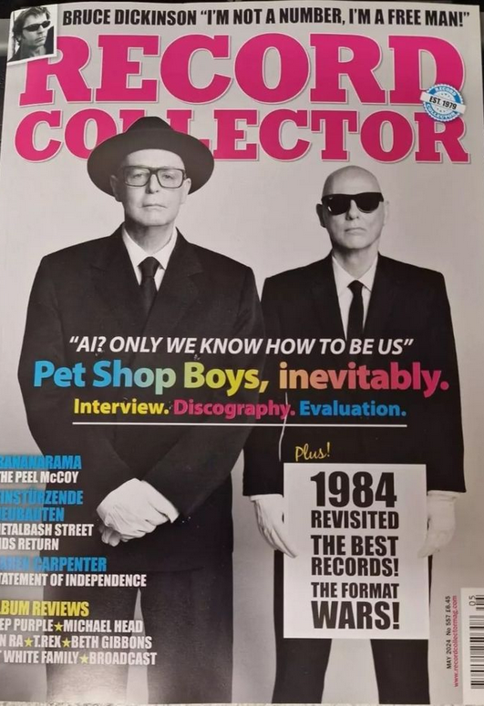 #petshopboys #80s #UK @petshopboys on the cover @RecCollMag their new interview @RecCollMag May 2024 Photo by Steve Alan Broderick