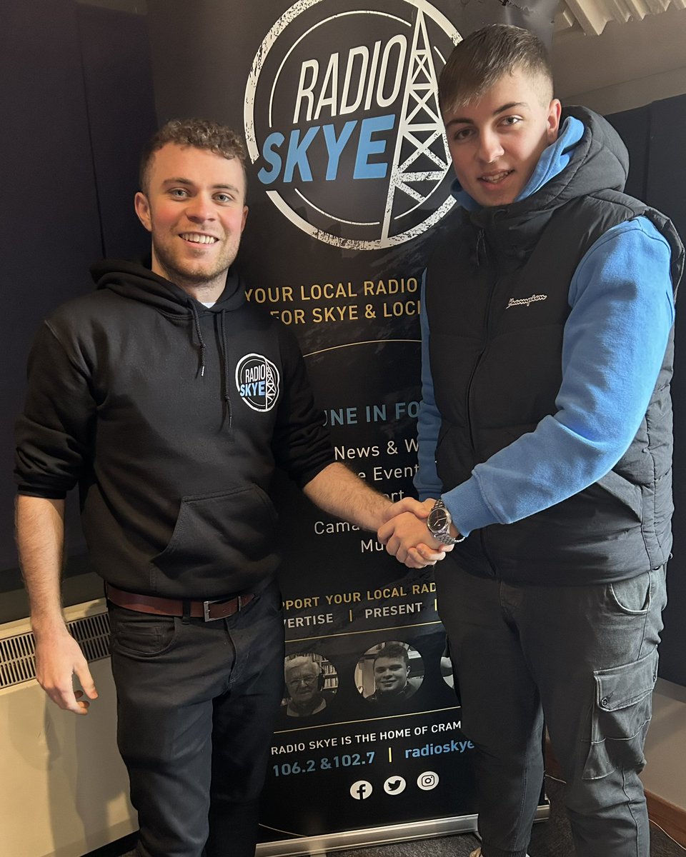 Radio Skye are delighted to be welcoming Sam MacLelland to the team! 🥳 Sam has started a six month Paid Placement through the Highland Employability Partnership and we are really pleased that he’s chosen Radio Skye as his host organisation.