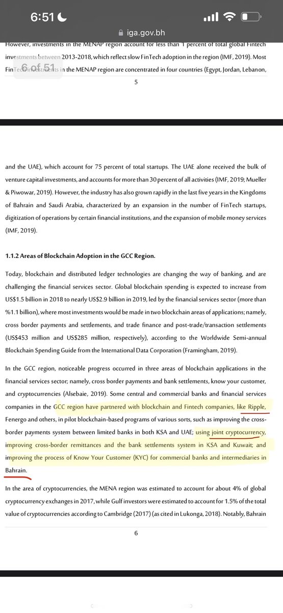 Confirmation that Ripple is facilitating these cross-border remittances with Cryptocurrency In the Middle East: “Ripple —> Improving cross border remittances and bank settlements using JOINT CRYPTOCURRENCY for Intermediaries in Bahrain” 👇👇👇